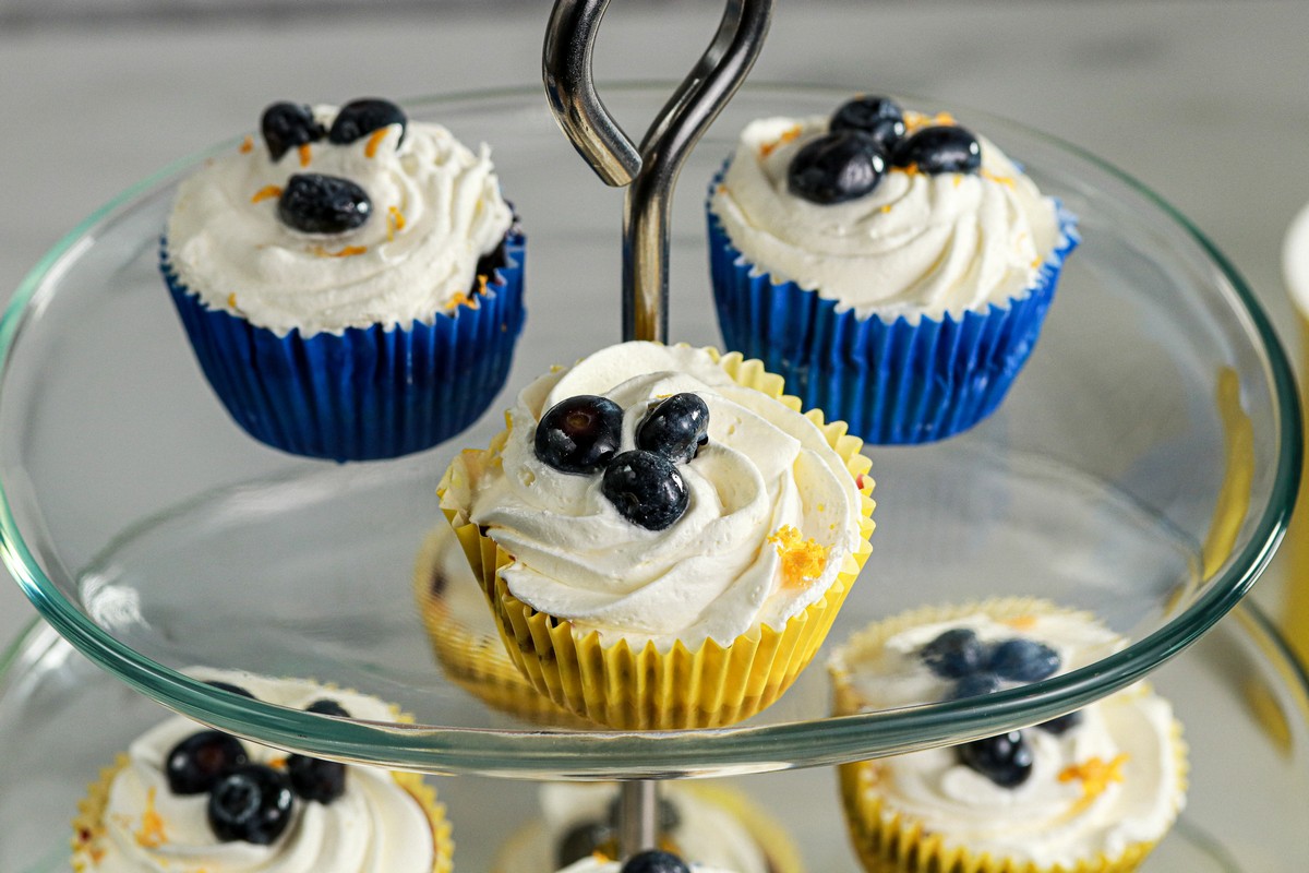 GlutenFree No Bake Blueberry Lemon Cheesecake Delights
